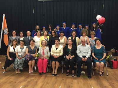 Graduates with teachers and governors 2016
