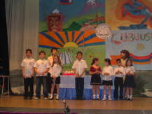 A performance by pupils of the school