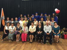 Graduates with teachers and governors 2016